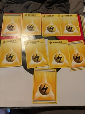9 Pokemon Yellow Energy Cards